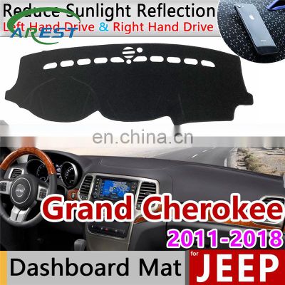 for Jeep Grand Cherokee WK2 2011 2012 2013 2014 2015 2016 2017 2018 2019 Anti-Slip Mat Dashboard Cover Dashmat Accessories Cape
