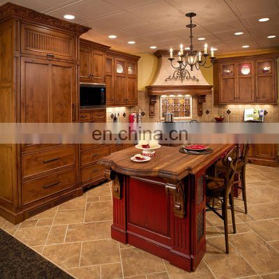 Whole kichen pantry cupboards oak wood dooor kitchen cabinet set