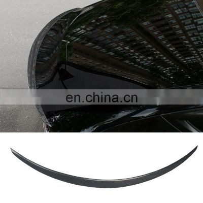 Hot Selling Car Auto Rear Trunk Wing Lip Real Carbon Fiber Tail Car Rear Spoiler Wing For Tesla Model Y