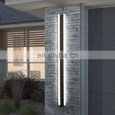 New Outdoor Waterproof Modern Led Wall Lights Living Room Bedroom Corridor Porch Black Indoor Lamp Lighting