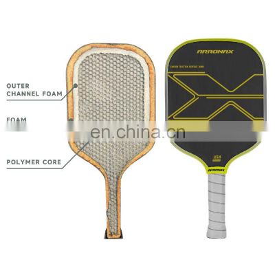 Pro-Level Custom Propulsion Core Pickleball Paddle and Charged Carbon Surface  for Enhanced Gameplay