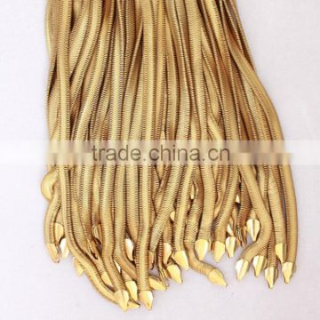 18k Gold Filled Brass Flat Snake Chain