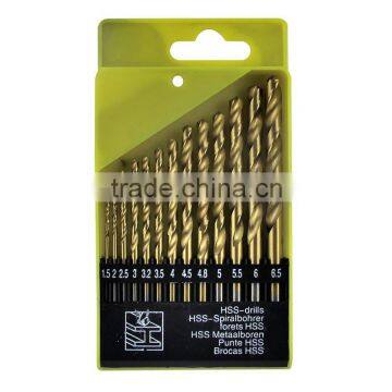 Round Shank Nitride Coated HSS Straight Shank Twist Drill Bits