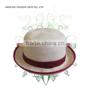 summer straw floppy hat for lady