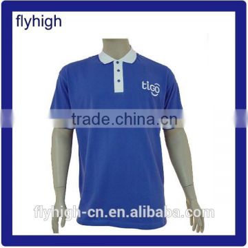 men's custom embroidery polo shirt with different color in collar