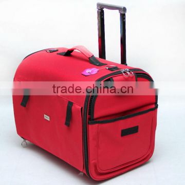 2014 Extra Large Pet Luggage Carrrier Bag with wheels