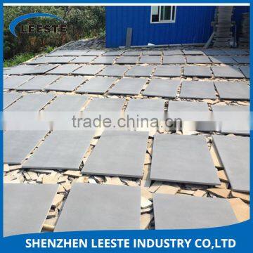 Triple inspection system guarantees good quality grey basalt slab