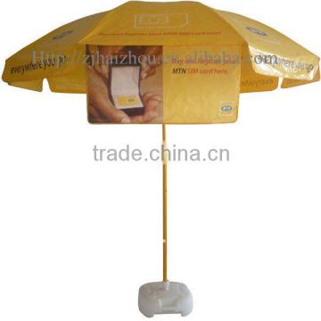 8ft printed promotional parasol with heat transfer printing(for MTN)