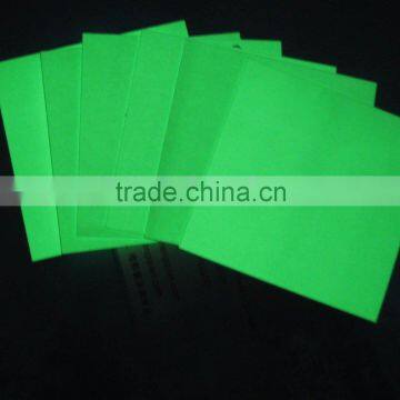 Photoluminescent PVC rigid sheet board