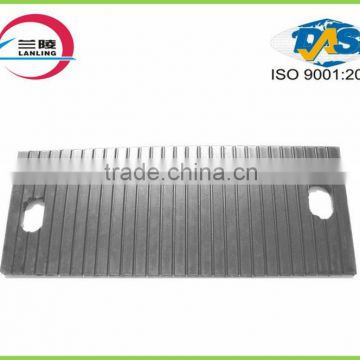 Loading weight 60kg grooved Turnout rubber pad/railway rubber pad