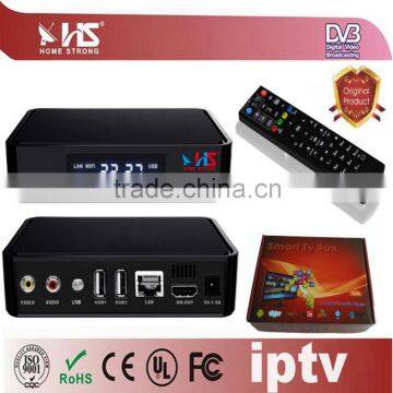 Home Strong IPTV Hybrid DVBS2 Set-top boxes 4K UHD satelite receiver for uk market