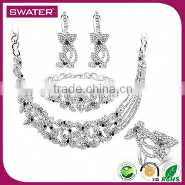 2016 Promotional Products Silver Nigerian Coral Beads Jewelry Set Wedding