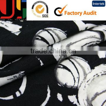 Abstract design FDY Plant fabric for garment