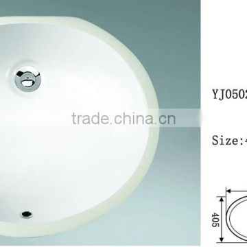 YJ0502-2 Ceramic Oval Under Mable Counter Basin Wash sink Cabinet Basinet Basin