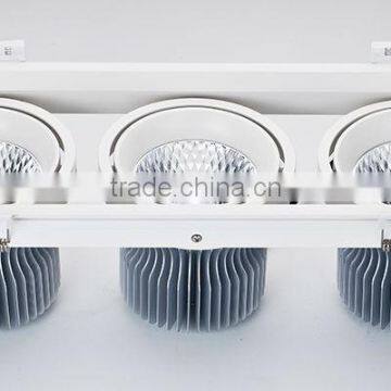 High quality Brand COB LED chips with high lumens efficiency and high CRI 3x45w square led grille spot light
