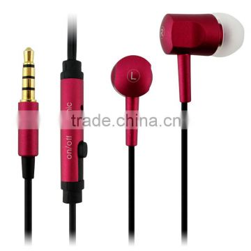 in ear earphone//computers/mp3/MP4 /earbyds with microphone /voice control                        
                                                Quality Choice