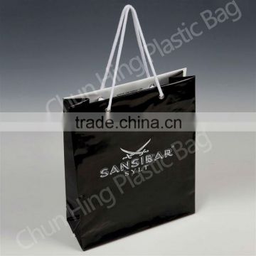 personalized rope handle plastic bag