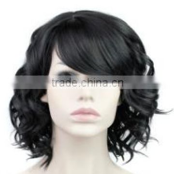 12" Afro Female Haircut Cheap Short Curly Black Wig African American Wig For Women Heat Resistant Synthetic Natural