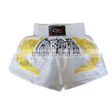 GX9681 Multi Colors Training Silk-like With Embroidering Muay Thai Shorts Short