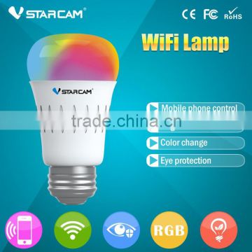 VStarcam 2015 Smart Home System Multiple color change E27 smart lamp wifi
