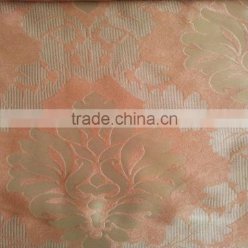 Baroque Pattern Fleece Blackout Fabric For Curtain
