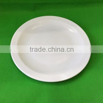 10" melamine white plate for restaurant and hotels