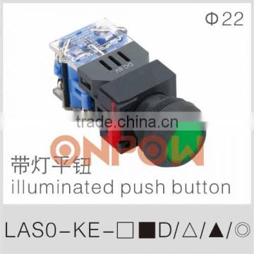 LAS0-KE-11D illuminated push button switch(illuminated switch,lighted pushbutton)