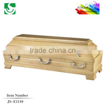 JS-E1110 high quality pine cheap coffin