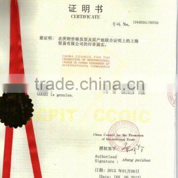 Certificate of Origin in Taian