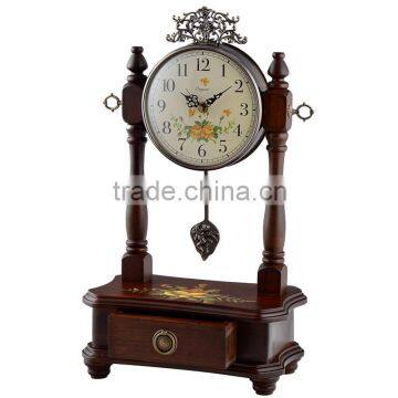 Solid Wood table clock wedding giveaway gift