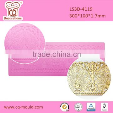 CQ 3D lace Silicone mat for cake decoration