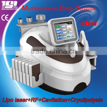 Super special offers 5in1 vacuum rf cryolipolysis lipo laser cavitation,laser pads every energy 130-350MW