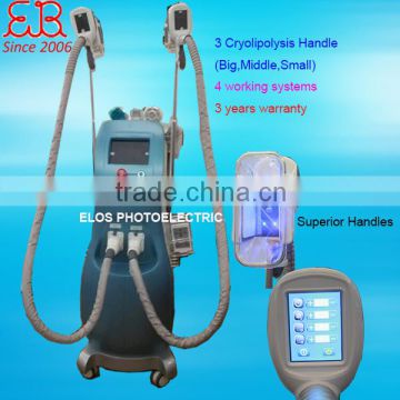 2016 Professional Fat Freezing 3 Cryo handles for body shaping & fat reduction