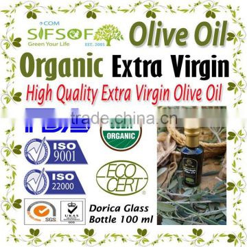 Organic Extra Virgin Olive Oil. High Quality Organic Olive Oil with ISO9001 Certification. Extra Virgin Olive Oil 100ml Dorica