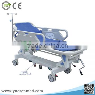 Good sale manual hydraulic patient transport stretcher trolley cart