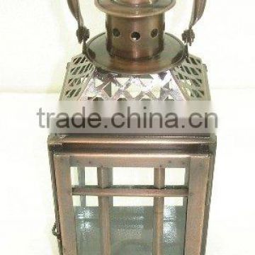 Iron glass lantern