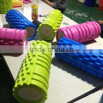 Hot sale EVA Grid High Density Hollow Exercise Yoga Foam Roller