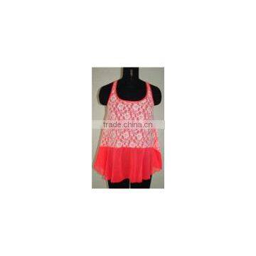 Smart Casual Tops The beads Garment Printing pink