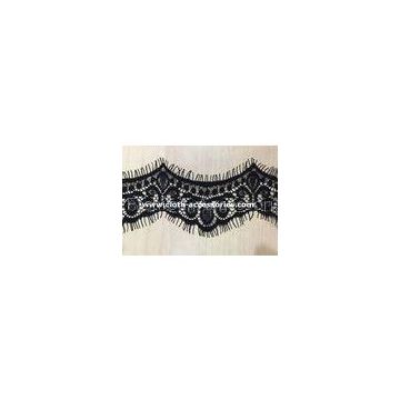 Lingerie Scalloped Embroidery Eyelash Lace Trim 100% Nylon For Cut Dress