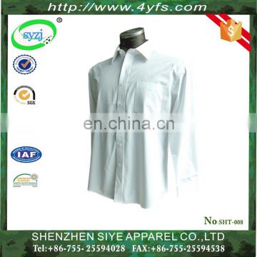 Hot Selling High Quality Long-Sleeve Model Man Shirt of 100% Cotton