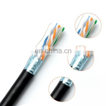 PVC Jacket Bare copper Conductor FTP CAT6 network cat 6 Lan Cable