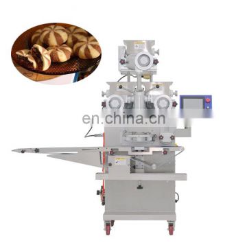 PLC touch screen double fillings two colors biscuit cookies encrusting machine for sale