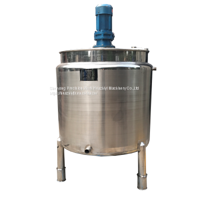 Food factory food liquid ice cream gel mixer 200l jiegang mixing tank with electric heat