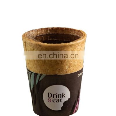 Hot beverage resistant / Disposable / Eatable Eco-friendly Tasty Chocolate Waffle Cup for Coffee