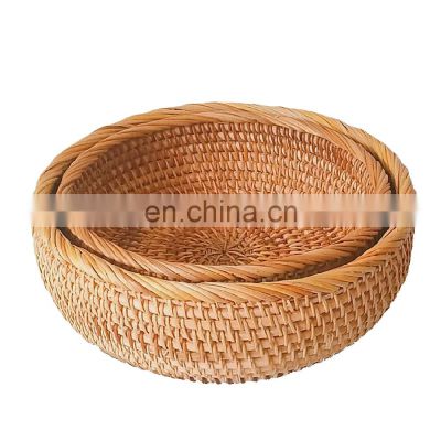 High Quality Rattan Bowls From Vietnam/ Handmade Rattan Fruit Basket Bowls Cheap Price