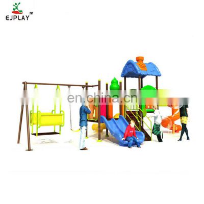Kindergarten Outdoor Plastic kids Play Equipment, playground Swing