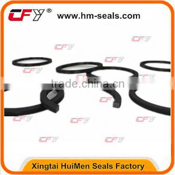 L type Square Black Nitrile Rubber Floating Seal Ring