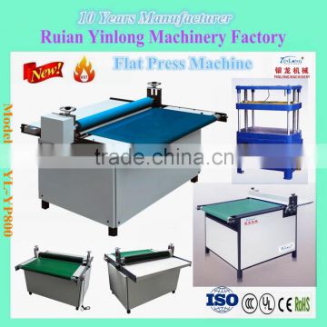 Flat Pressing Machine YL-YP800 which are suitable for tissue paper glue and flatten cardboard