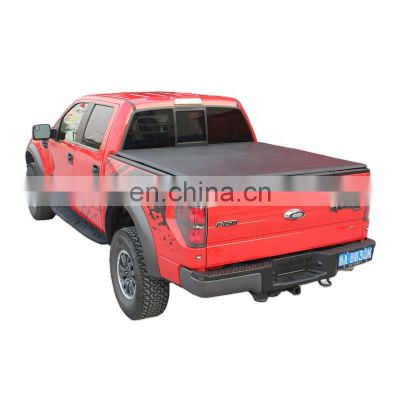 HFTM Factory Hard-Tri Folding Tonneau Cover Accessories For Ford Ranger F150 F250 F300 Series Black Truck Bed Slide Pickup Cover
