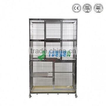 Cheapest price animal use outdoor cat cage /dog kennel cage stainless steel/ cheap dog cage from direct factory